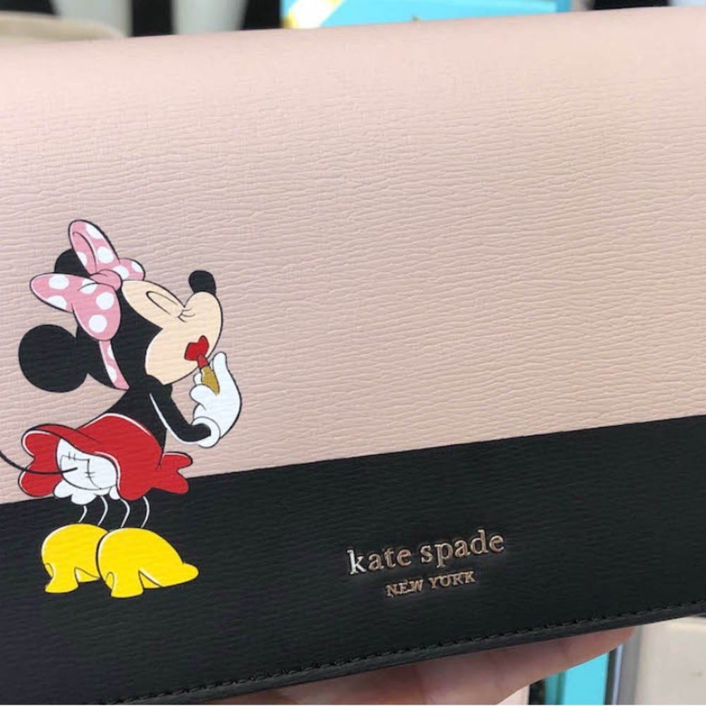 Kate Spade Minnie Mouse Clutch - Pink and Black